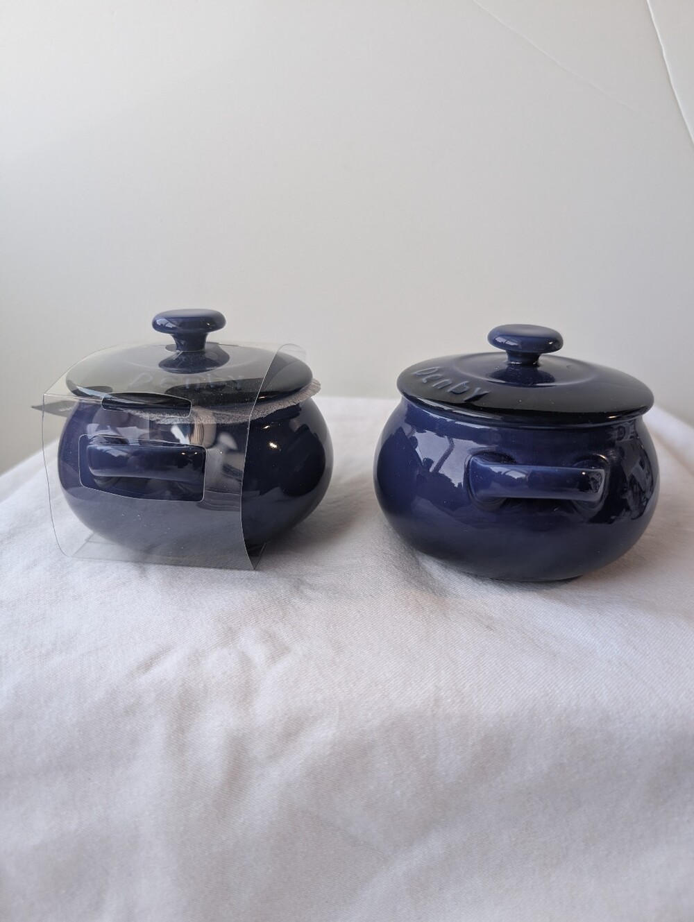 Denby Imperial Blue Individual Mini Casseroles with Lids  - 2 - Picture 2 of 12